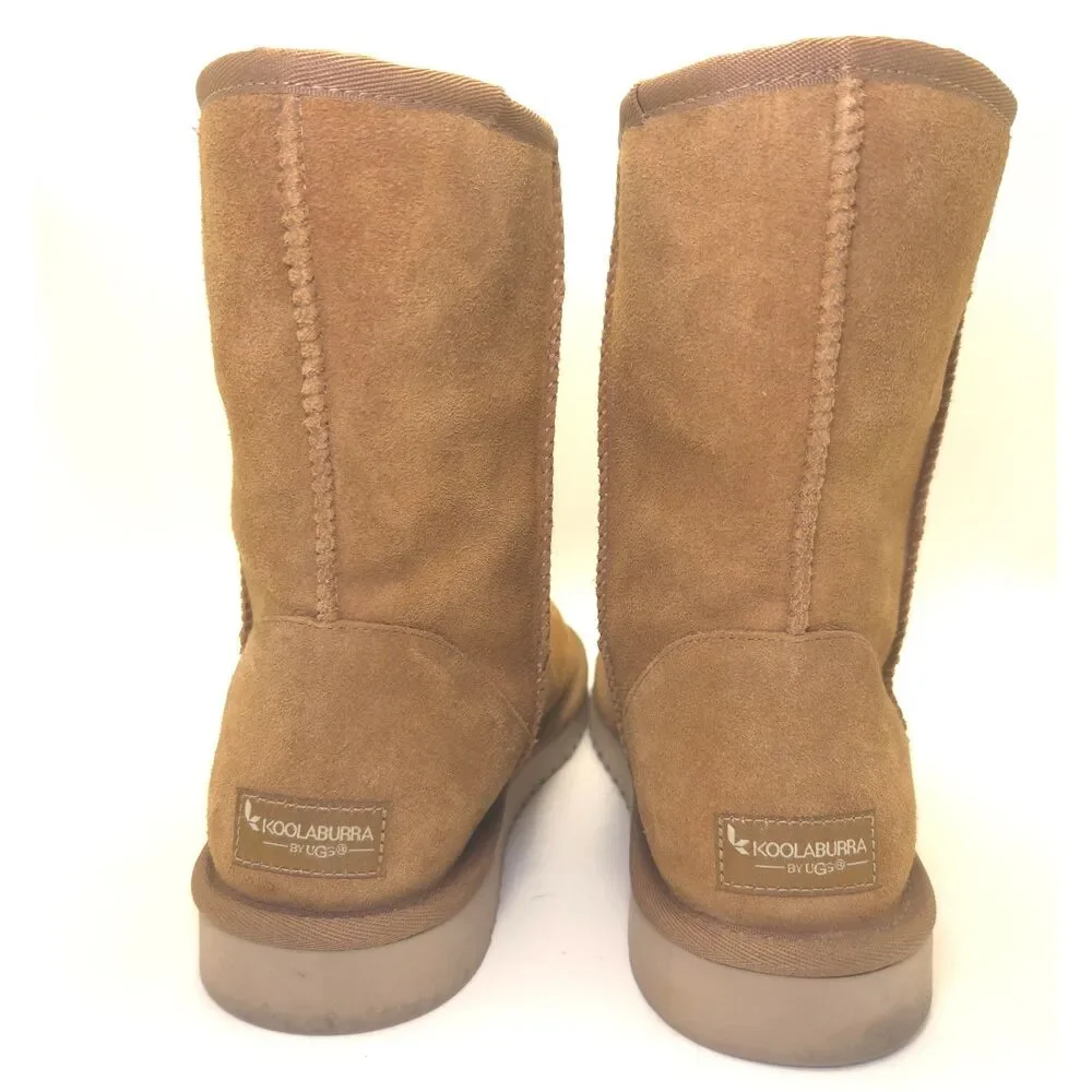 Koolaburra by UGG Koola Short Chestnut Suede Boots Womens 10 NWOT 1017090